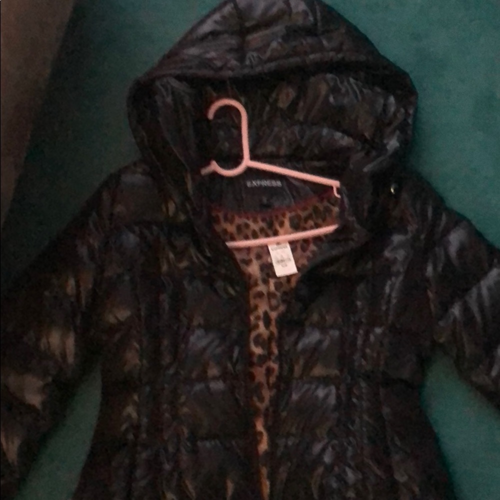 Express brand new with tags mid length black  coat